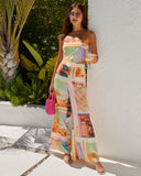 Jubilee Printed Strapless Handkerchief Top