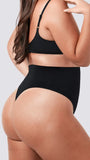 BZEZ Mid Fit Control Thong Onyx