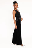 Eloise Jumpsuit Black Velvet
