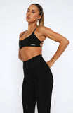 Shes Healthy Sports Crop Black