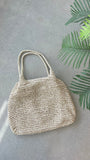 Solana Summer Tote Bag Beige Straw