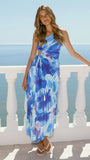 Laken Maxi Dress Blue Floral