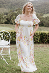 Delaney Maxi Dress Pink Floral