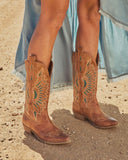 Trail Blazer Embroidered Vegan Leather Western Boots