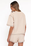 Melody Knit Short Set Oat
