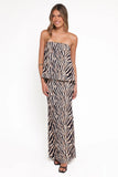 Agnes Skirt Set Brown Zebra