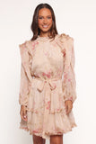 Phaedra Long Sleeve Mini Dress Soft Rose