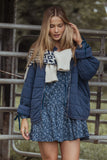 Alegra Quilted Jacket Navy
