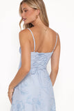 Houston Maxi Dress Blue Floral