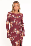 Alima Maxi Dress Berry Floral