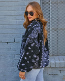 Brianna Sherpa Paisley Quarter Zip Sweatshirt