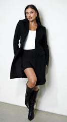 Align Tailored Front Button Peacoat Black