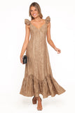 Romola Midi Dress Bronze