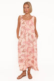 Bowman Maxi Dress Pink Floral