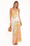 Haruki Maxi Dress Yellow Spring Floral