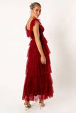 Belle Maxi Dress Burgundy