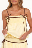 Mireille Baby Doll Top Lemon