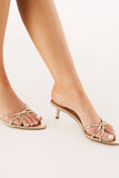 Jupiter Heels Gold Shine