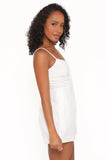 Reesa Romper White Embroidery