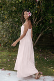 Bethany Strapless Midi Dress Rosewater