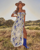 Meadow Bloom Floral A Line Maxi Dress