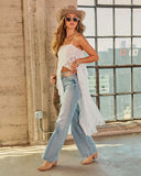 Barefoot Heiress Lace Flyaway Tunic Top