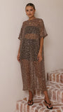 Zinnia Sequins Maxi Dress Mocha