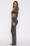 Always Sparkling Embellished Pants Black