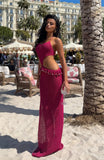 Have My Attention Maxi Dress Berry