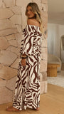Avery Wide Leg Pants Luna Mocha