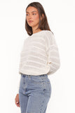 Flavia Open Stitch Sweater Cream