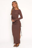 Indigo Maxi Dress Brown
