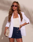 Lilibet Oversized Linen Blend Blazer