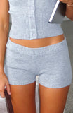 Almost Love Knit Shorts Grey