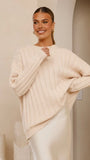 Naiva Oversized Knit Cream