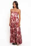 Elanor Maxi Dress Pale Burgundy