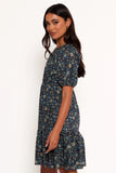 Tasmin Midi Dress Blue Floral