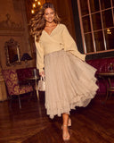 After Cocktails Tulle High Low Skirt