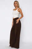 Its Now Or Never Pants Chocolate