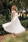 Floret Midi Dress Off White