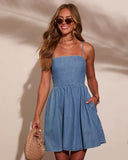 Adrianne Denim Mini Dress