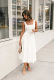 Una Midi Dress White