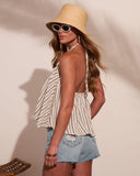 Yacht Day Striped Cotton Cami