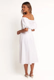 Jensen Off Shoulder Midi Dress Ivory