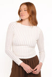 Bellatrix Textured Knit Top Cream