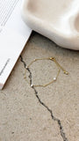 Nina Bracelet Gold Pearl