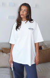 Cant Miss It Oversized Tee White
