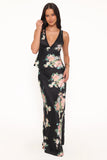 Kelso Top Black Floral
