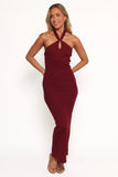 Nessa Midi Dress Dark Cherry