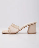 Celia Scallop Mesh Mules